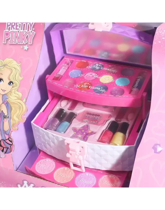 4279 3 Katmanlı Çantalı Makyaj Seti -Sunman