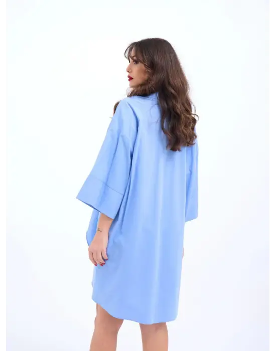 Omarı Yüksek Kaliteli Mavi Gömlek - gl00my