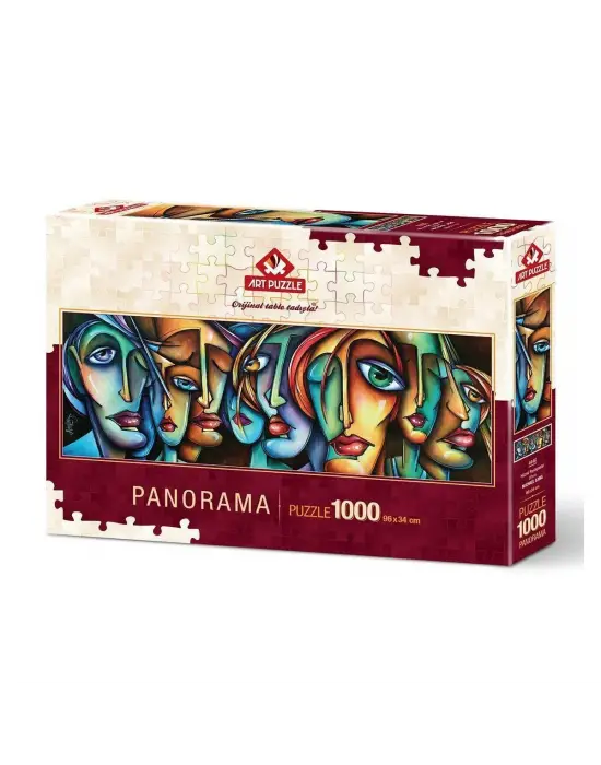 4446 Art Puzzle, Hüznü Paylaşanlar, 1000 Parça Panorama Puzzle