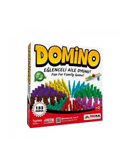 Omarı Özgün Desenli Kırmızı Domino Seti