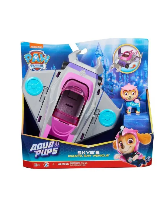 44669 SUN-SPM-FİGÜR SET PAW PATROL AQUA TEMALI ARAÇ SKYE
