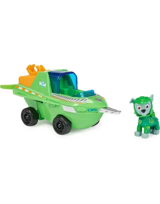 44672 SUN-SPM-FİGÜR SET PAW PATROL AQUA TEMALI ARAÇ ROCKY