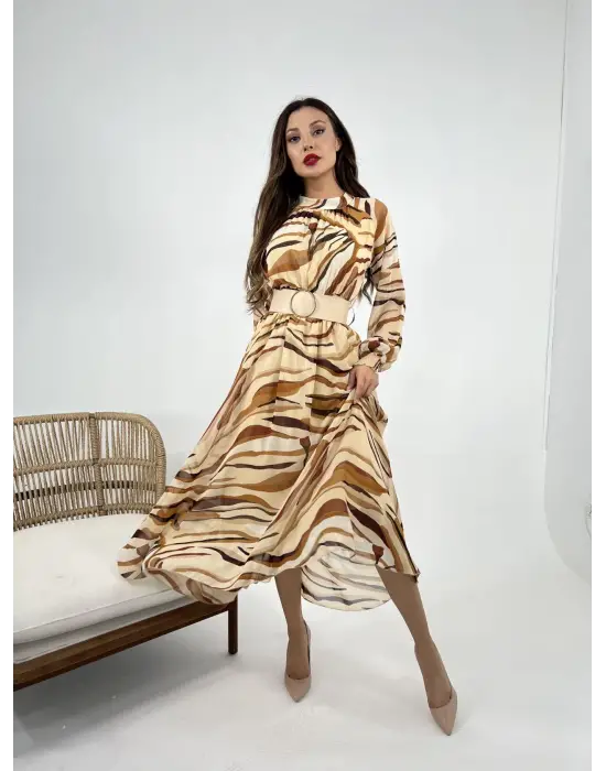 Omarı Dantel Detaylı Siyah Elbise