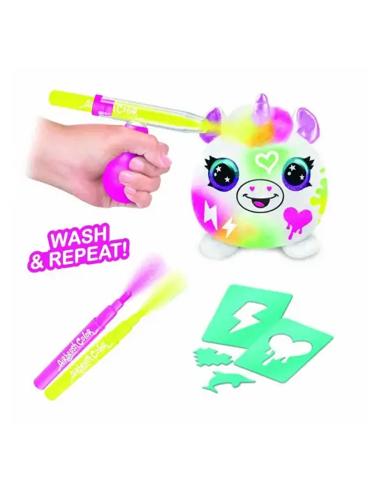 45521 SUN-CNL-HOBİ SET AIRBRUSH PLUSH MYSTERY MINI PLUSH NEON SERIES 2