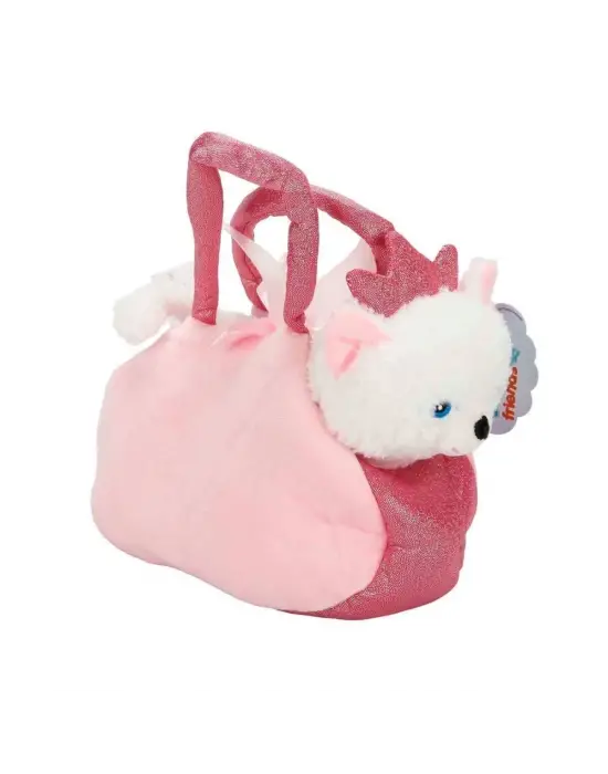 4775 Peluş Kedi Köpek Taşıma Çantalı 20 cm -Sunman