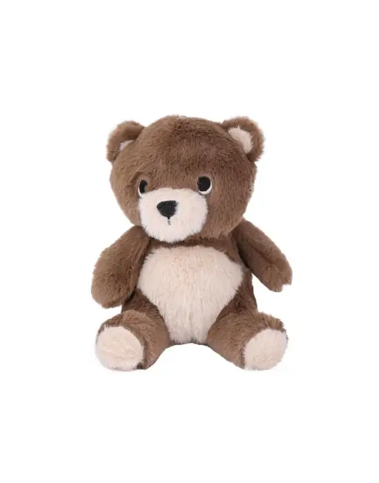 Omarı Sevimli Oturan Küçük Peluş Ayı