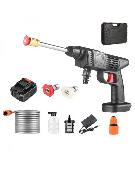 48v Şarjlı Çift Bataryalı Taşınabilir Basınçlı Oto Yıkama Bahçe Sulama Sı