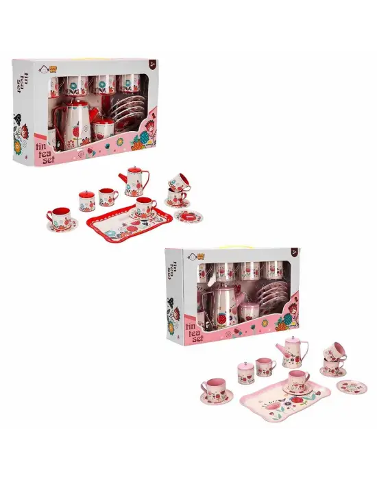 Omarı Modern Metal Çay Seti Tasarımı