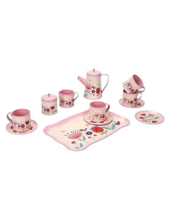 Omarı Modern Metal Çay Seti Tasarımı