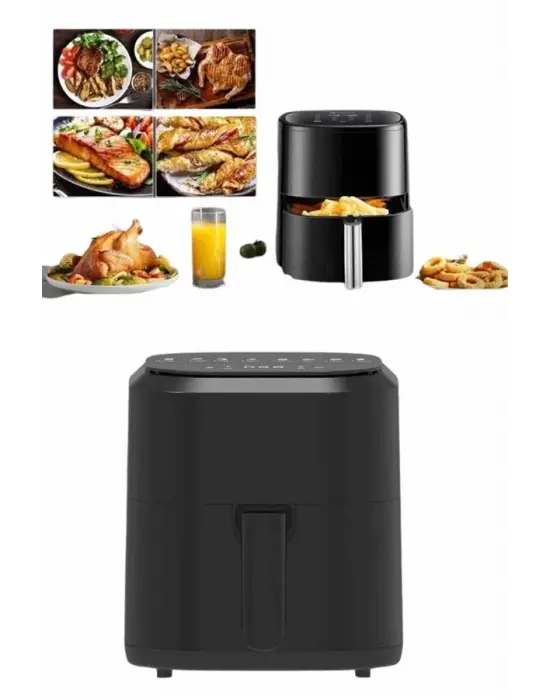 4l Airfryer Hazneli Hava Fritözü Yağsız Fritöz Taşınabilir Fırın İşlevi Gören Pratik