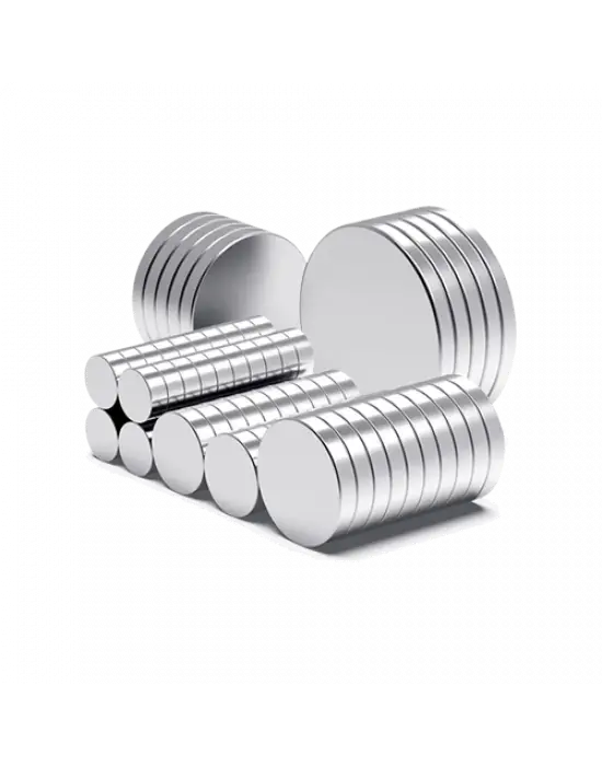 5 Adet 10x2mm Yuvarlak Neodyum Mıknatıs Güçlü Magnet Nikel Kaplamalı