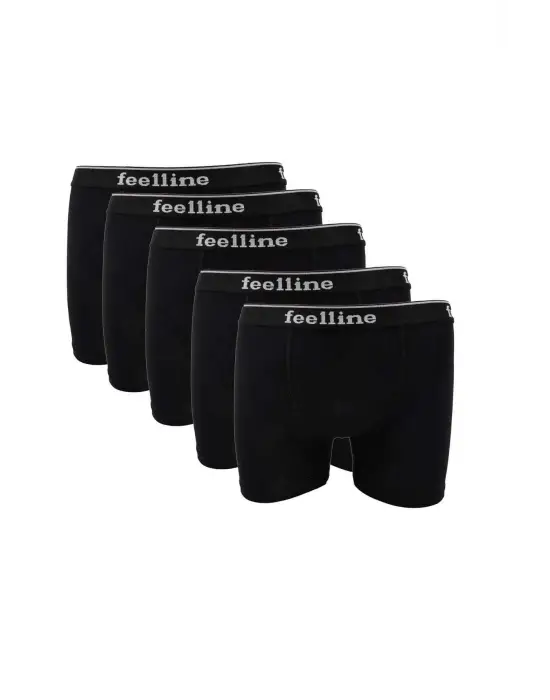 Premium Siyah Pamuklu Erkek Boxer