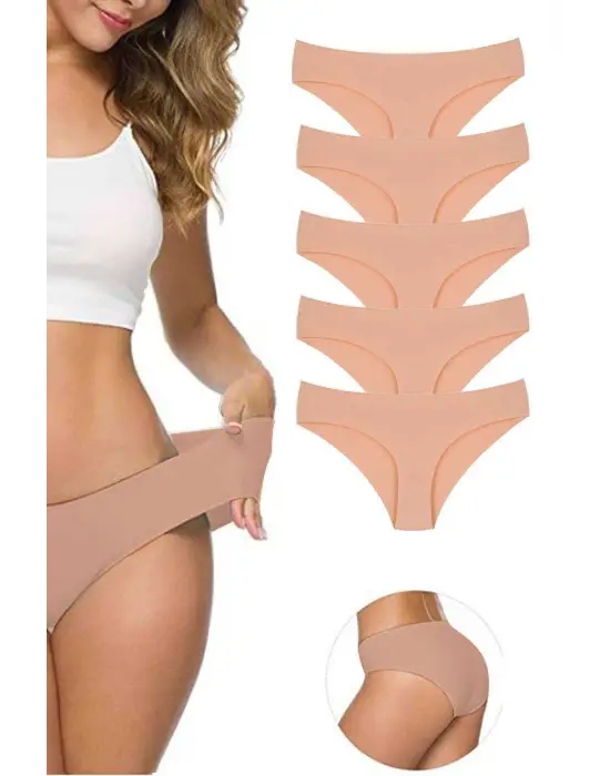 Modern Dikişsiz Lazer Kesim Esnek Kadın Külot Seti