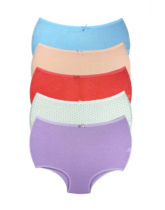 Omarı İnce Bel İçin Puantiyeli Yüksek Bel Bato Külot Seti