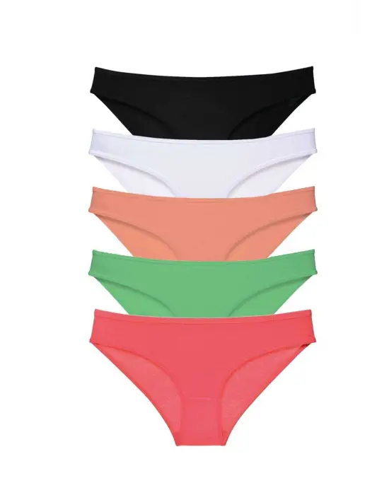 Göz Alıcı Likralı Kadın Slip Külot Seti