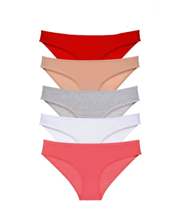 Şık Likralı Kadın Slip Külot Seti