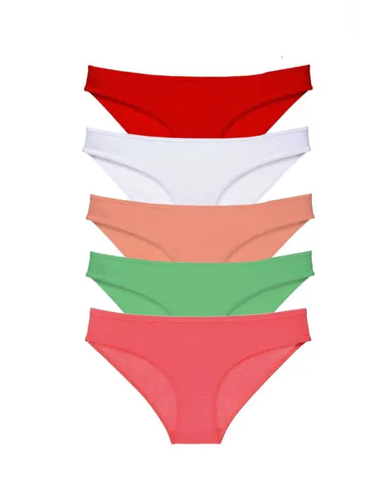 Çarpıcı Likralı Kadın Slip Külot Seti