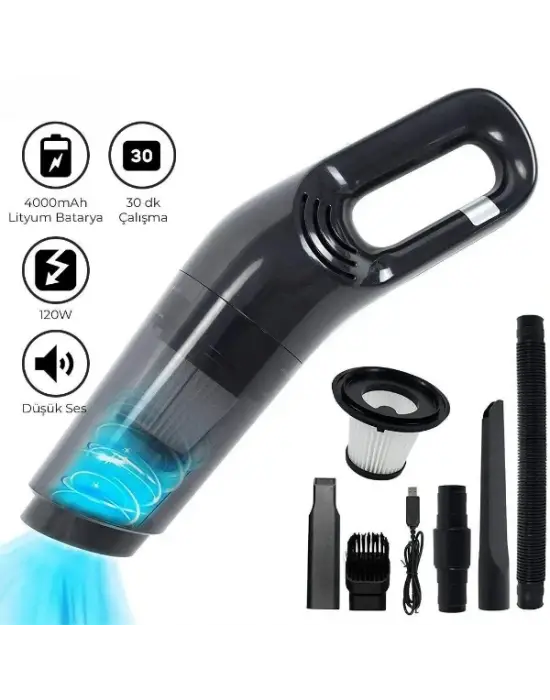 5 Başlıklı Araç Süpürgesi