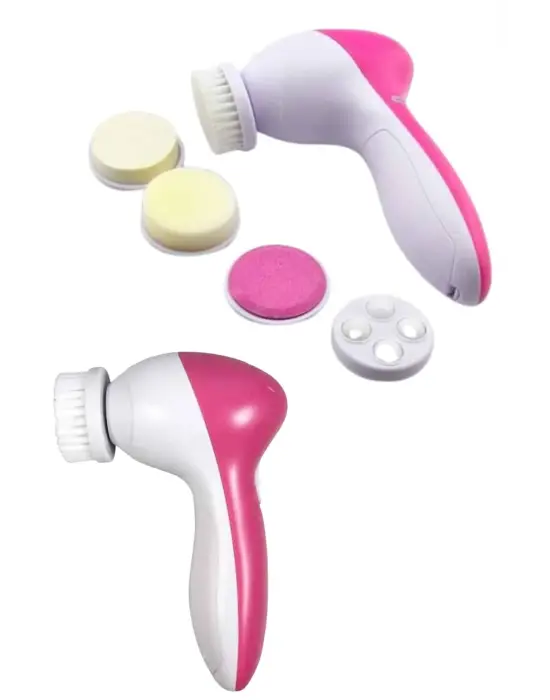 5 Başlıklı Cilt Temizleme Cihazı Ultra Kaliteli Yumuşak Kırşıklık Karşıtı