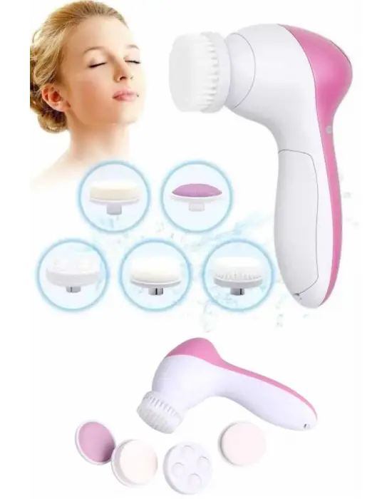5 Başlıklı Cilt Temizleme Cihazı Ultra Kaliteli Yumuşak Kırşıklık Karşıtı