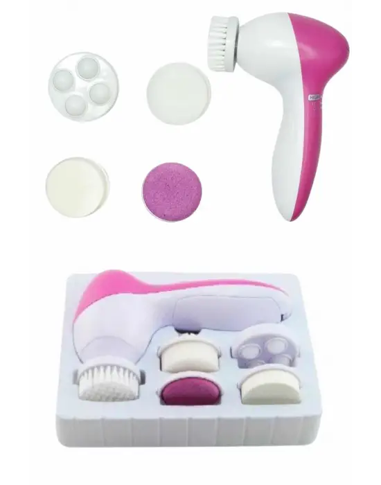 5 Başlıklı Cilt Temizleme Cihazı Ultra Kaliteli Yumuşak Kırşıklık Karşıtı
