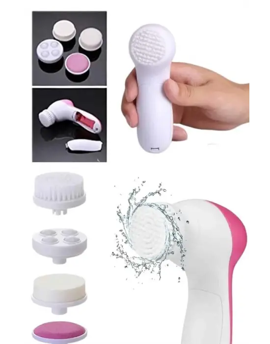 5 Başlıklı Cilt Temizleme Cihazı Ultra Kaliteli Yumuşak Kırşıklık Karşıtı