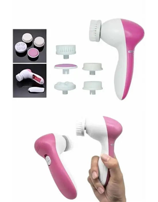 5 Başlıklı Titreşimli Cilt Temizleme Seti Canlandırıcı Ve Onarıcı