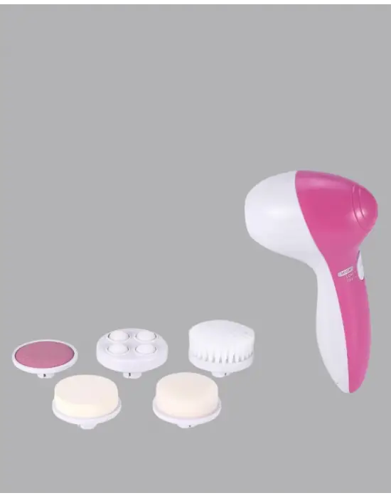 5 Başlıklı Yüz Masaj Aleti – Cilt Temizleme, Peeling, Siyah Nokta Ve Gözenek Bakımı