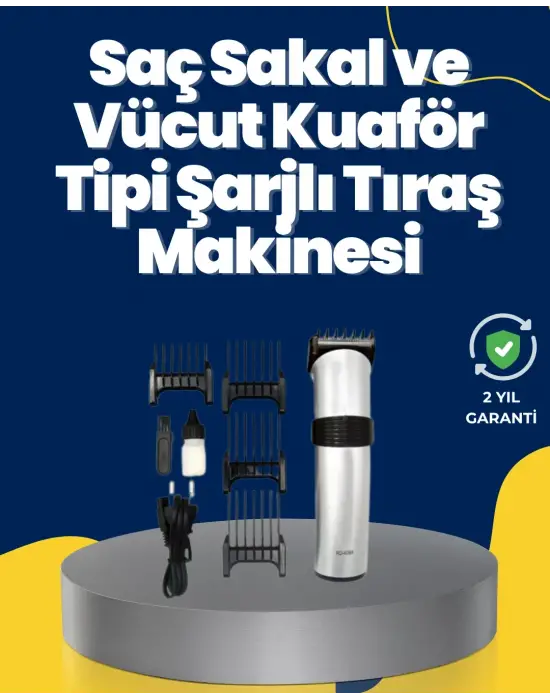 5 Farklı Kesim Tarağıyla Gelen Çok Amaçlı Tıraş Cihazı