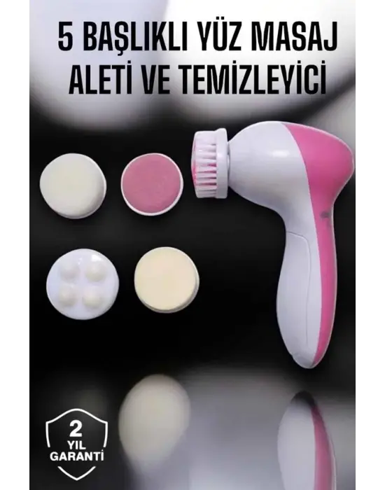 5 Fonksiyonlu Kablosuz Yüz Temizleme Cihazı İle Derinlemesine Cilt Bakımı