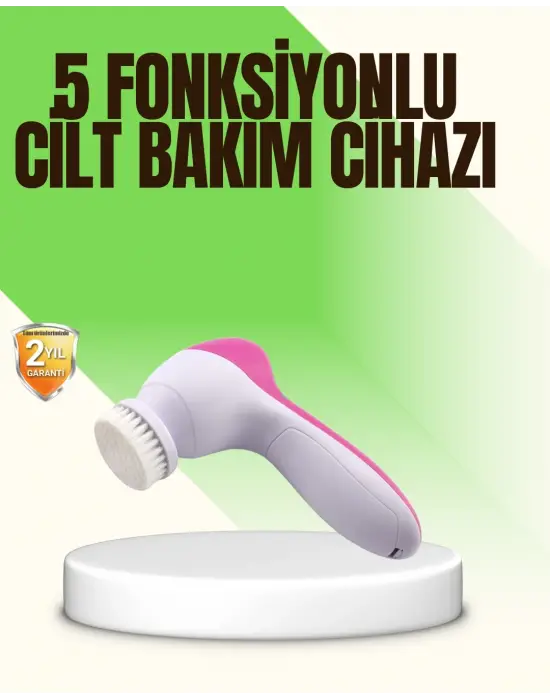 5 İn 1 Elektrikli Yüz Temizleme Ve Masaj Cihazı