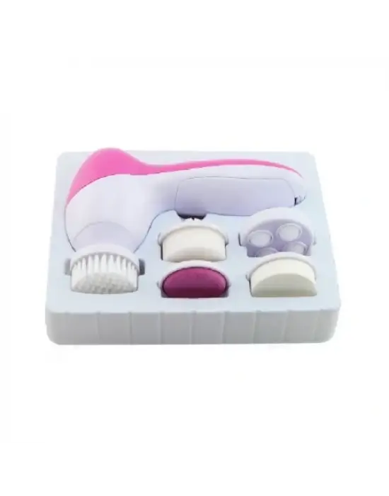 5 İn 1 Pilli Yüz Temizleme,masaj Ve Peeling Fırça Seti