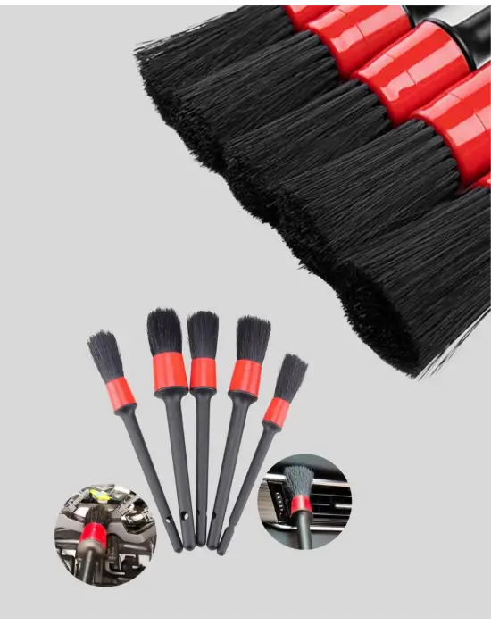 5li Araba Temizlik Fırçaları-farklı Boyutlu Fırçalarla Derinlemesine Temizlik