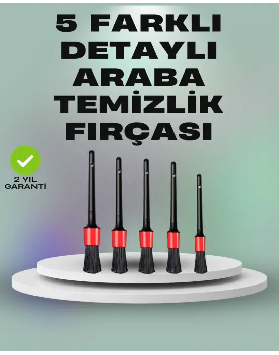 5li Araç Temizlik Fırça Seti-detaylı Temizlik İçin Çok Amaçlı Fırçalar