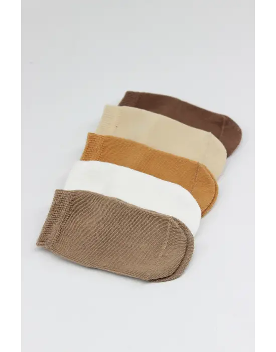 5li Penye Soket Kutulu Basic Çorap 10131 Bej