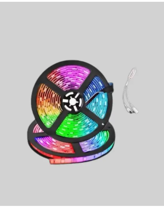 5 Metre Kumandalı Rgb Şerit Led Aydınlatma