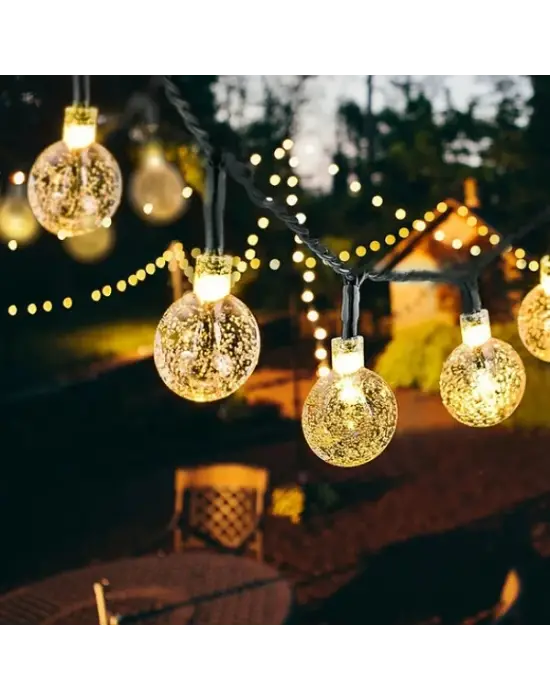 5 Metre Sarı Opak Solar Top Led Işık