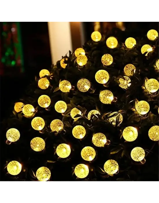 5 Metre Sarı Opak Solar Top Led Işık