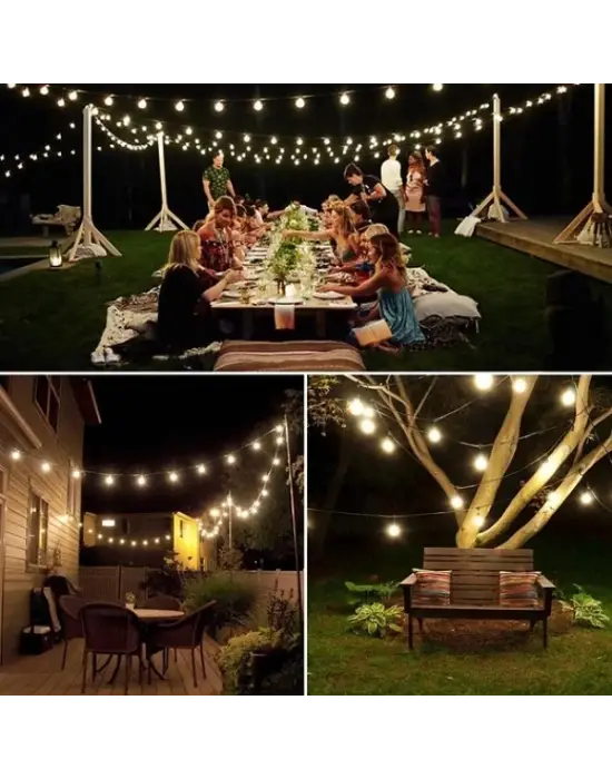 5 Metre Sarı Opak Solar Top Led Işık