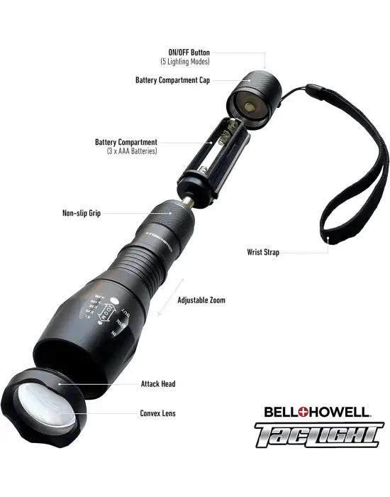 Omarı 5 Mod Pilli Led Mini El Feneri