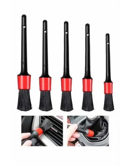5 Parça Araç İçi Temizlik Fırçası Araç İçi-dışı Temizleme Fırça Seti