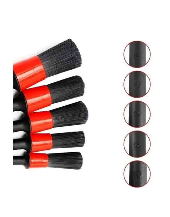 5 Parça Araç İçi Temizlik Fırçası Araç İçi-dışı Temizleme Fırça Seti