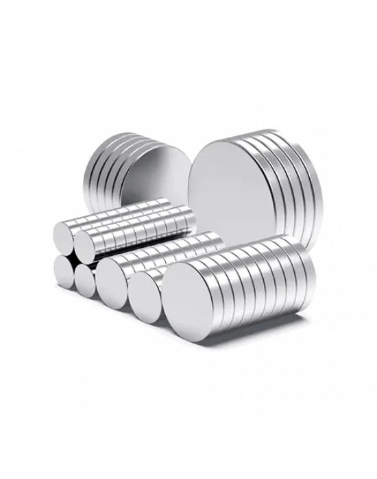 50 Adet 10x1mm Yuvarlak Neodyum Mıknatıs Güçlü Dayanıklı Magnet Nikel Kaplama