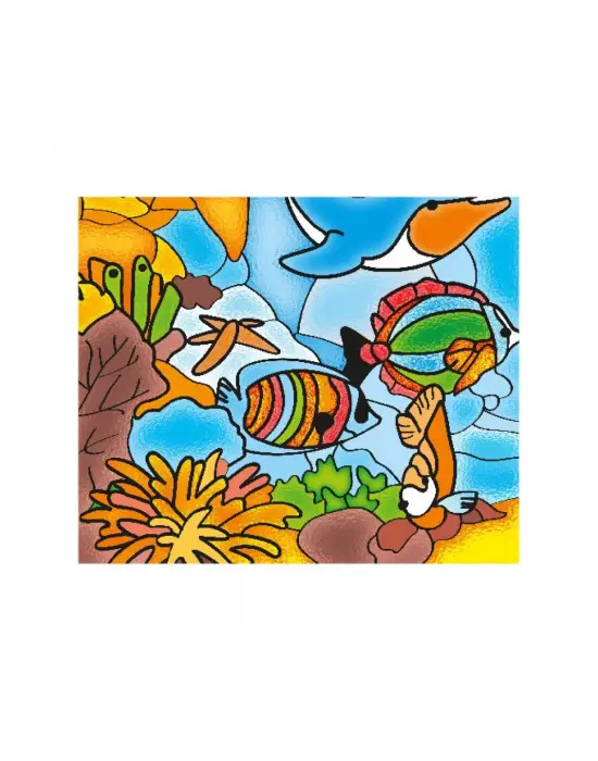 Omarı Renkli Cam Vitray Boyama Seti