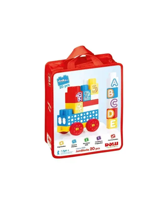 Omarı Renkli Oyuncak Bloklar Seti - 20 Parça