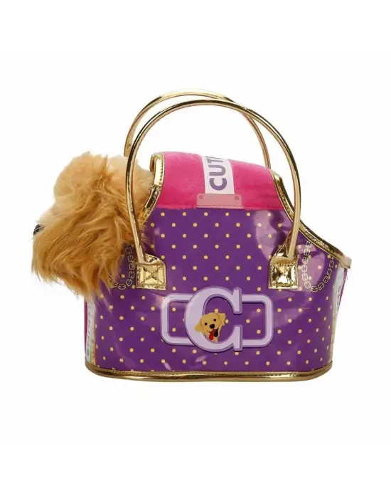 Omarı Taşıma Çantalı Peluş Köpek