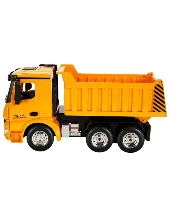 5083 SUN-RST-RC İŞ MAKİNESİ 1 18 DAMPERLİ KAMYON FF IŞIKLI 9CH 3 7V USB 2 4GHZ