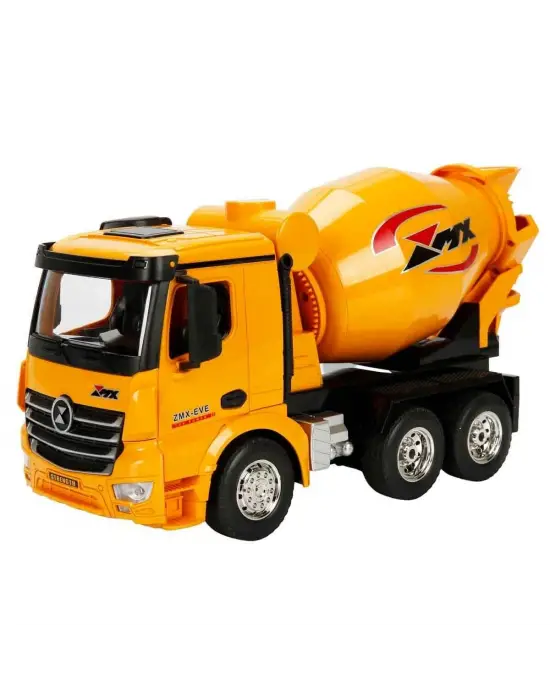 5084 SUN-RST-RC İŞ MAKİNESİ 1 18 BETON MİKSERİ FF 9CH 3 7V USB 2 4 GHZ SESLİ IŞI