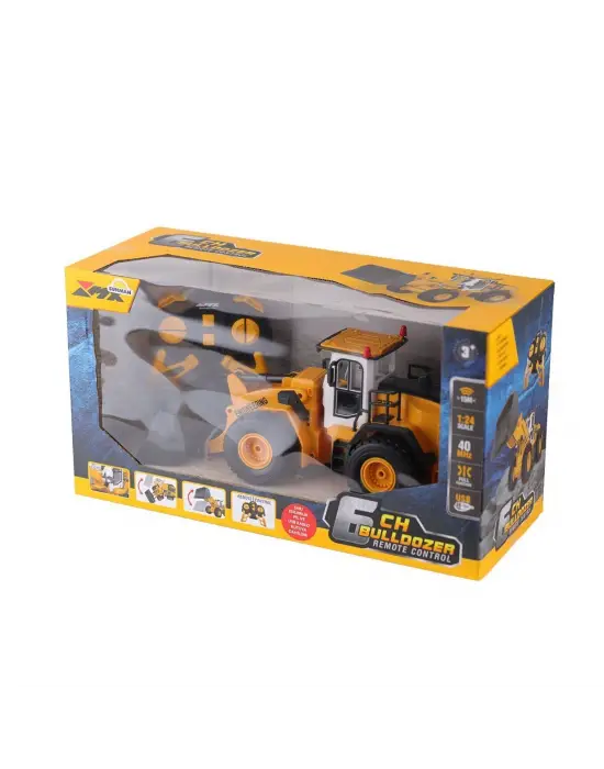 5088 SUN-1:24 IŞIKLI USB ŞARJZLI UZAKTAN KUMANDALI BULDOZER