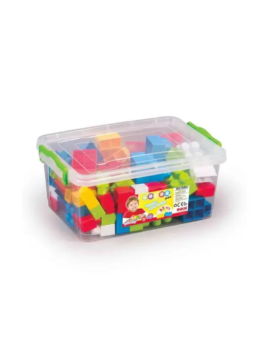 5090 Sandıkta Büyük Renkli Bloklar 85 Parça -Dolu